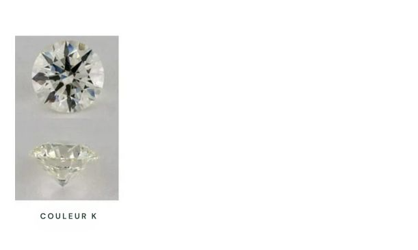 Diamants de couleur pâle (K)
